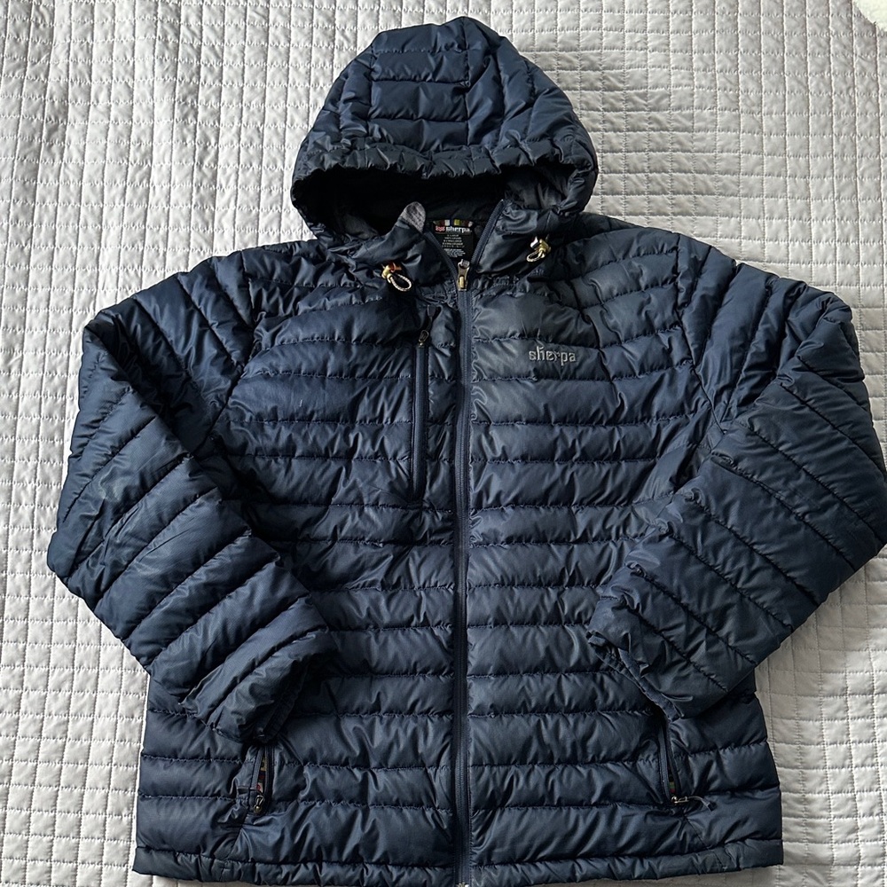 Sherpa Adventure Gear Navy Puffer Jacket XL